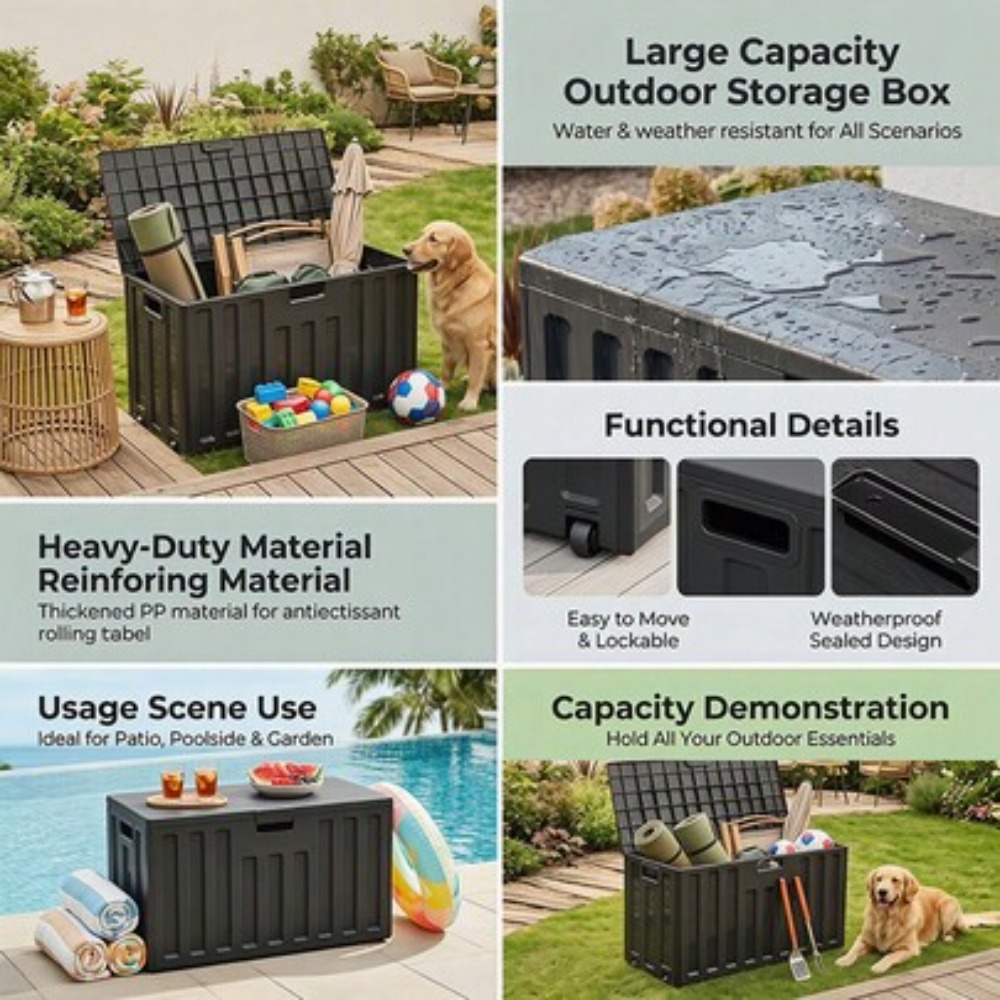 Large Capacity Outdoor Storage - Sports Equipment Organizer ulasan dan harga