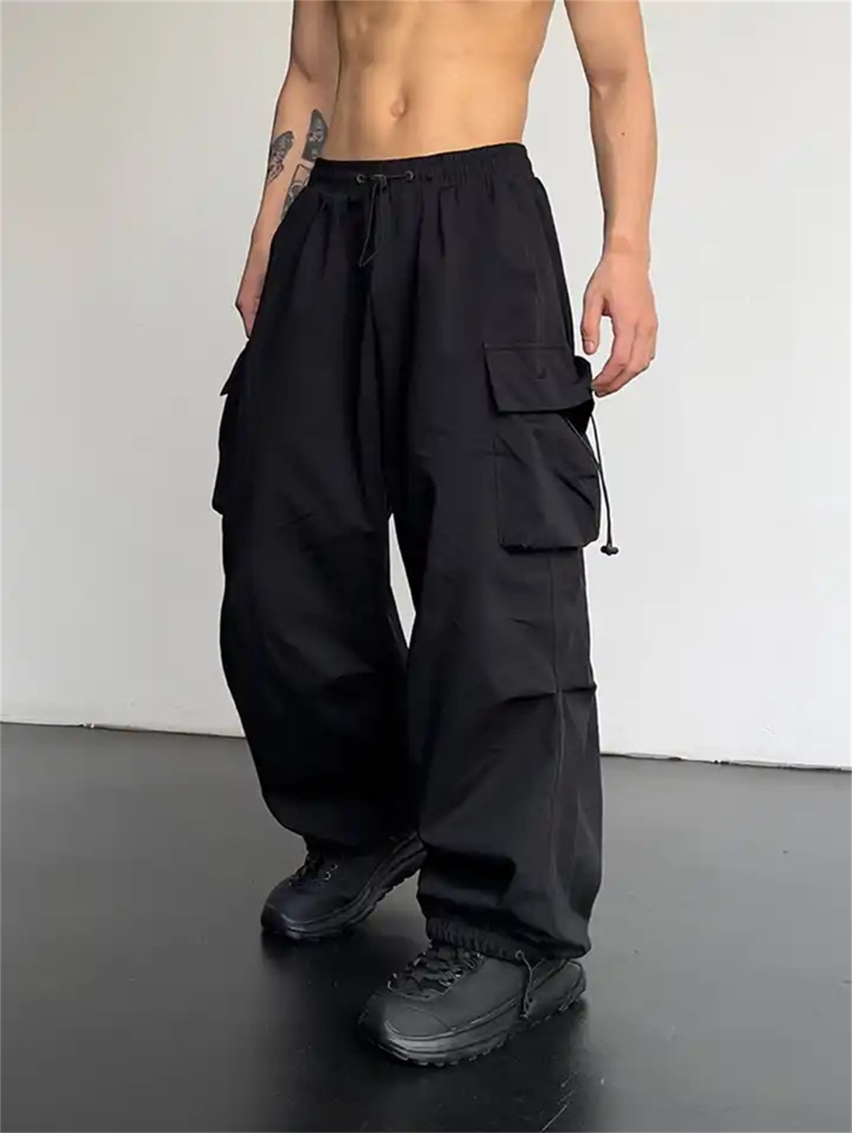 Men's Casual Cargo Pants Fashi - Sports Equipment Jersey ulasan dan harga