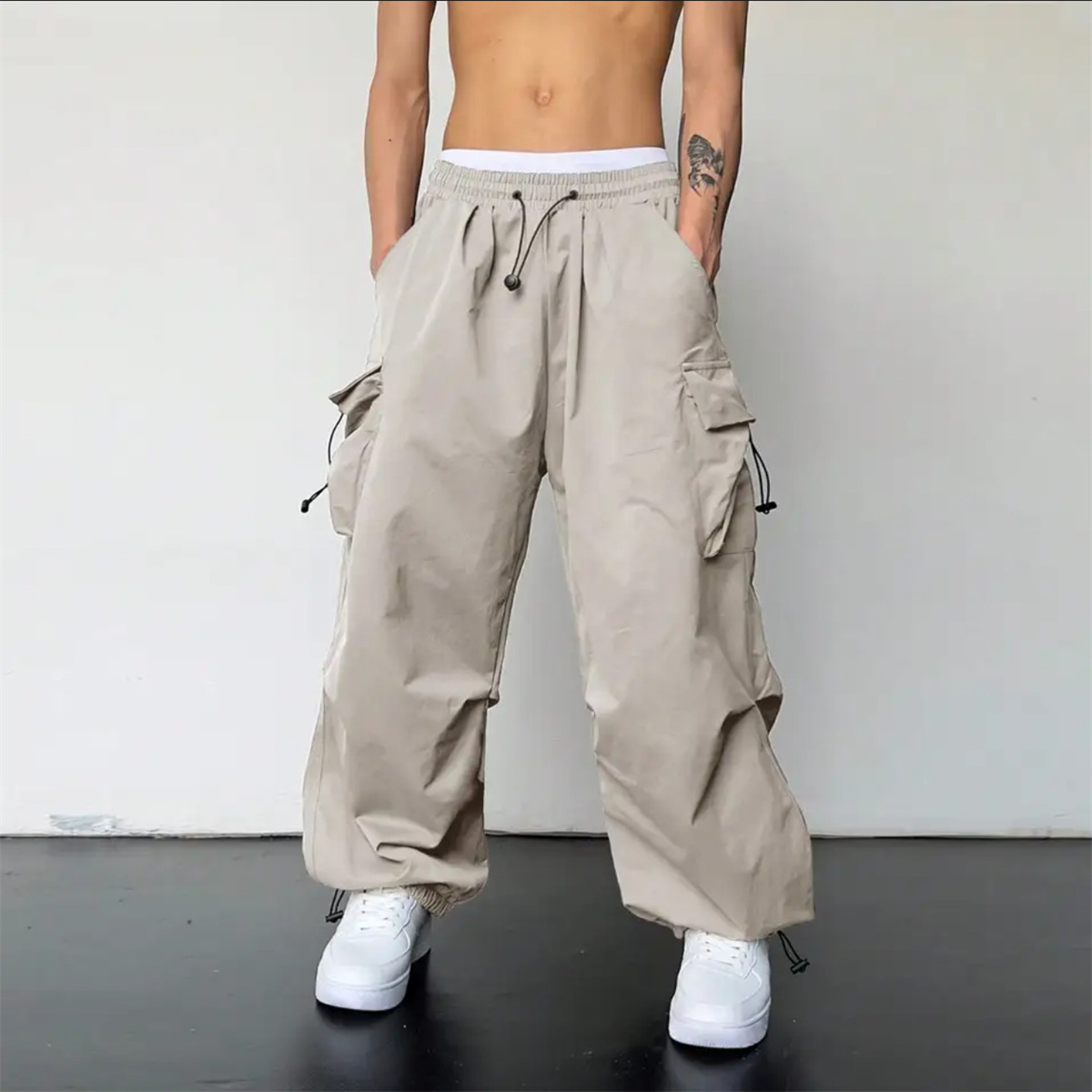 Men's Casual Cargo Pants Fashi - Sports Equipment Jersey ulasan dan harga