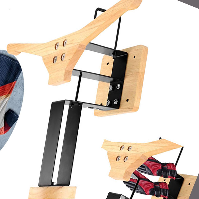 Wood Motorcycle Helmet Holder  - Sports Equipment Organizer ulasan dan harga
