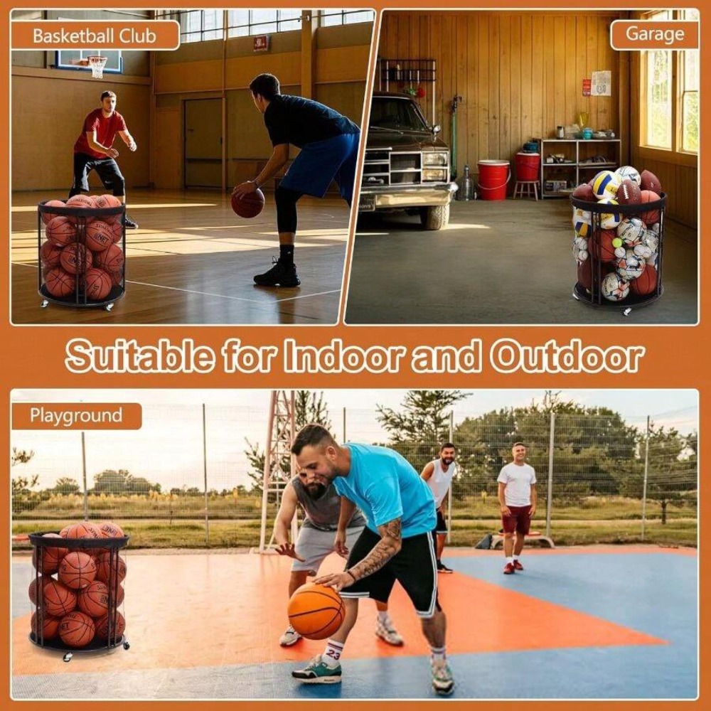 Heavy Duty Ball Storage Bin Ca - Sports Equipment Garage Organizer ulasan dan harga