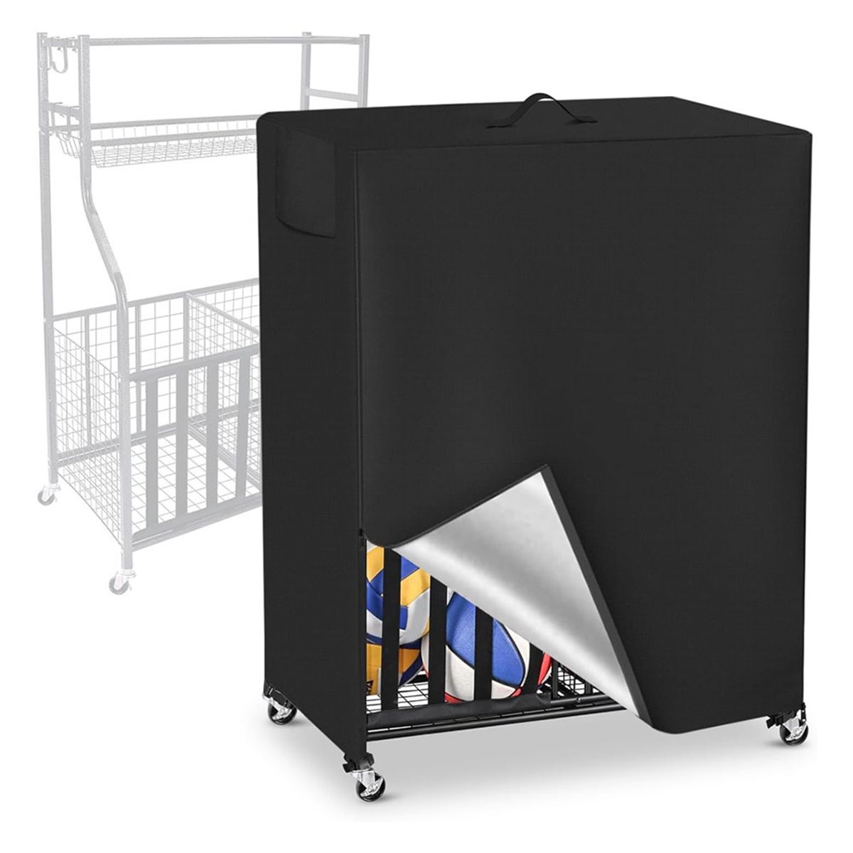 Basketball Rack Cover Garage S - Sports Equipment Garage Organizer ulasan dan harga