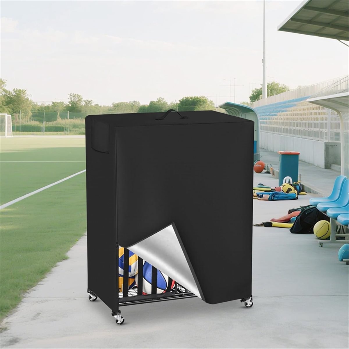 Basketball Rack Cover Garage S - Sports Equipment Garage Organizer ulasan dan harga