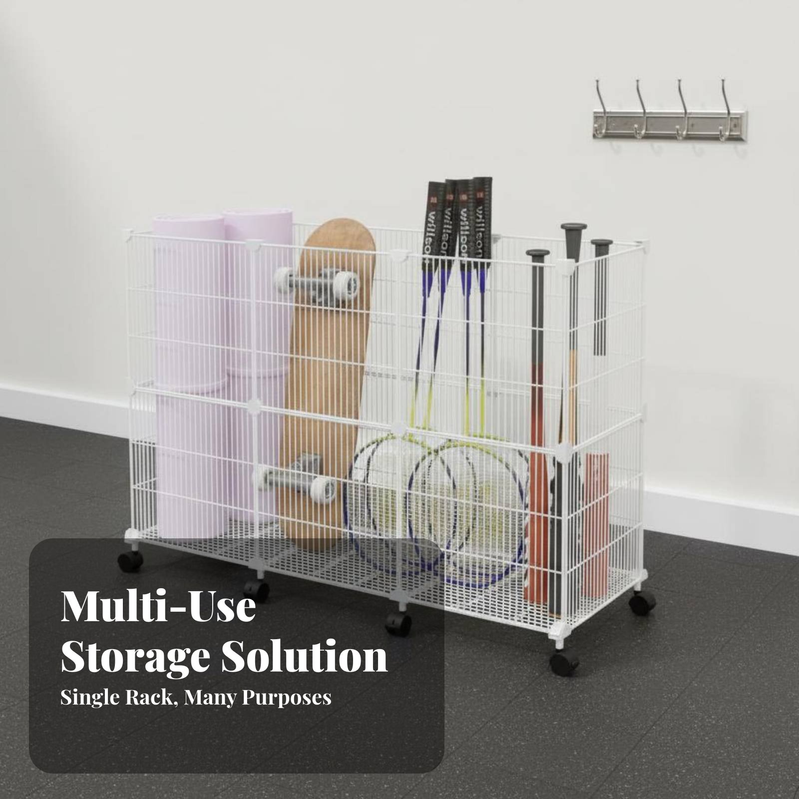 Sports Equipment Storage Cart  - Sports Equipment Garage Organizer ulasan dan harga