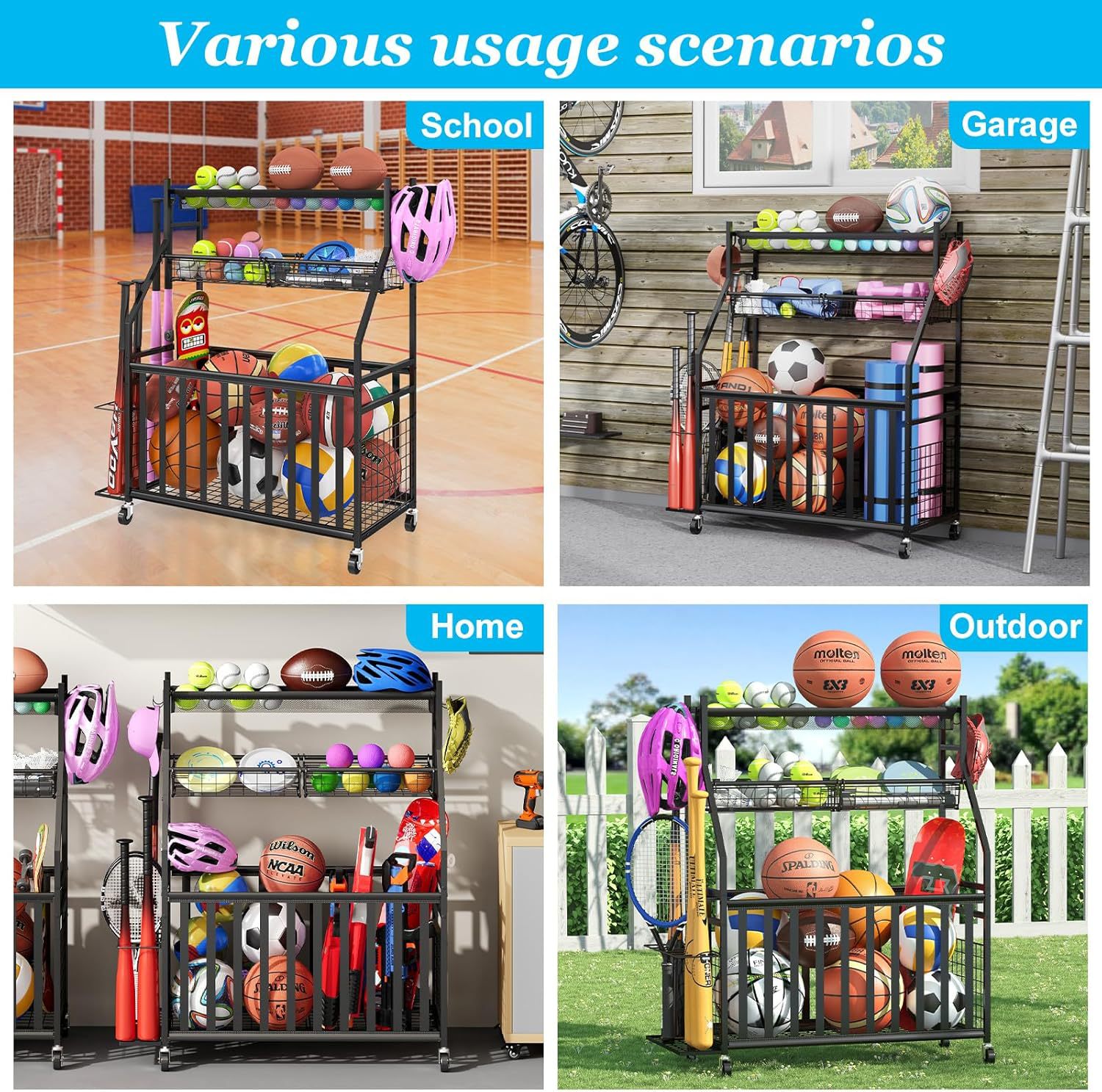 Sports Equipment Storage Bag I - Sports Equipment Bag With Wheels ulasan dan harga
