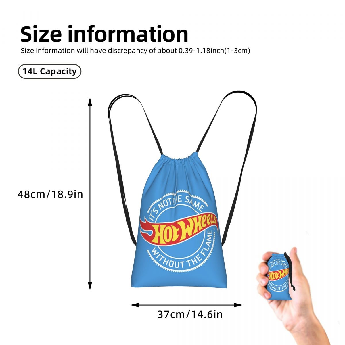 Hot Wheels Race Drawstring Bac - Sports Equipment Bag With Wheels ulasan dan harga