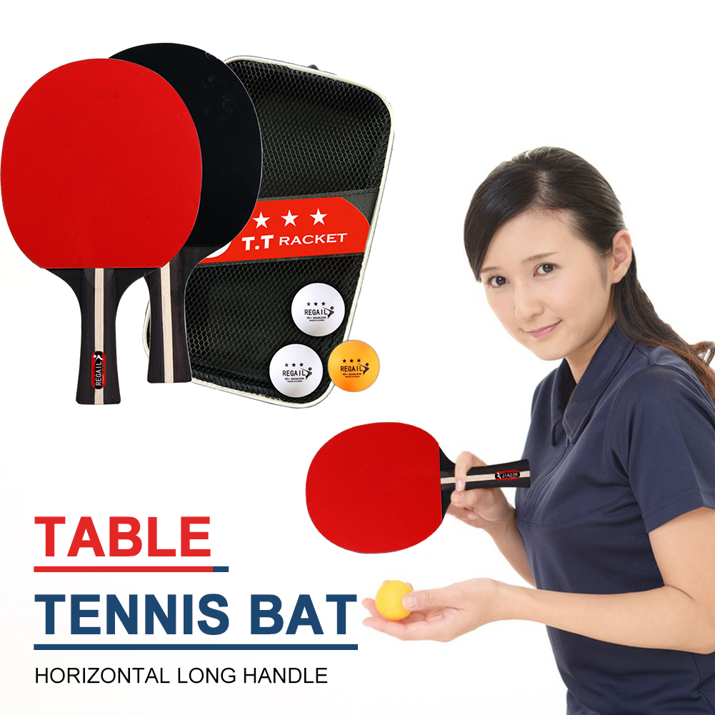 Table Tennis Paddles 2 Rackets - Ping Pong Ball Set ulasan dan harga