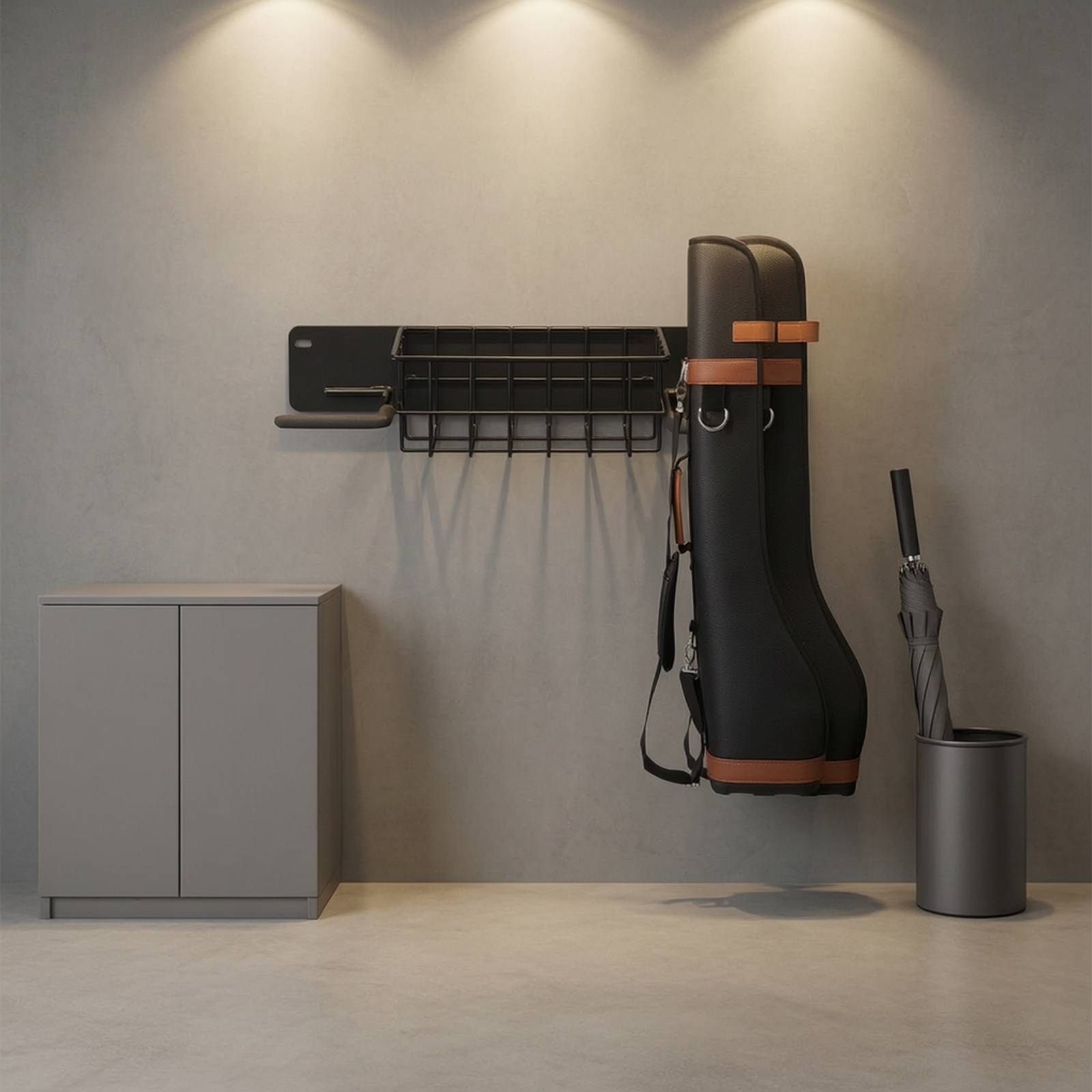 Golf Storage Rack Wall-Mounted - Sports Equipment Garage Organizer ulasan dan harga