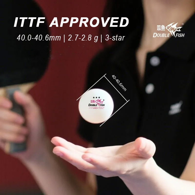 DOUBLE FISH 3 Star V40+ 30/50/ - Ping Pong Ball Set ulasan dan harga