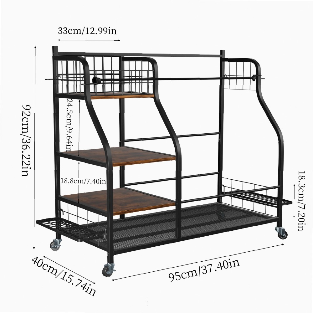Mobile Golf Bag Rack with Whee - Sports Equipment Bag With Wheels ulasan dan harga