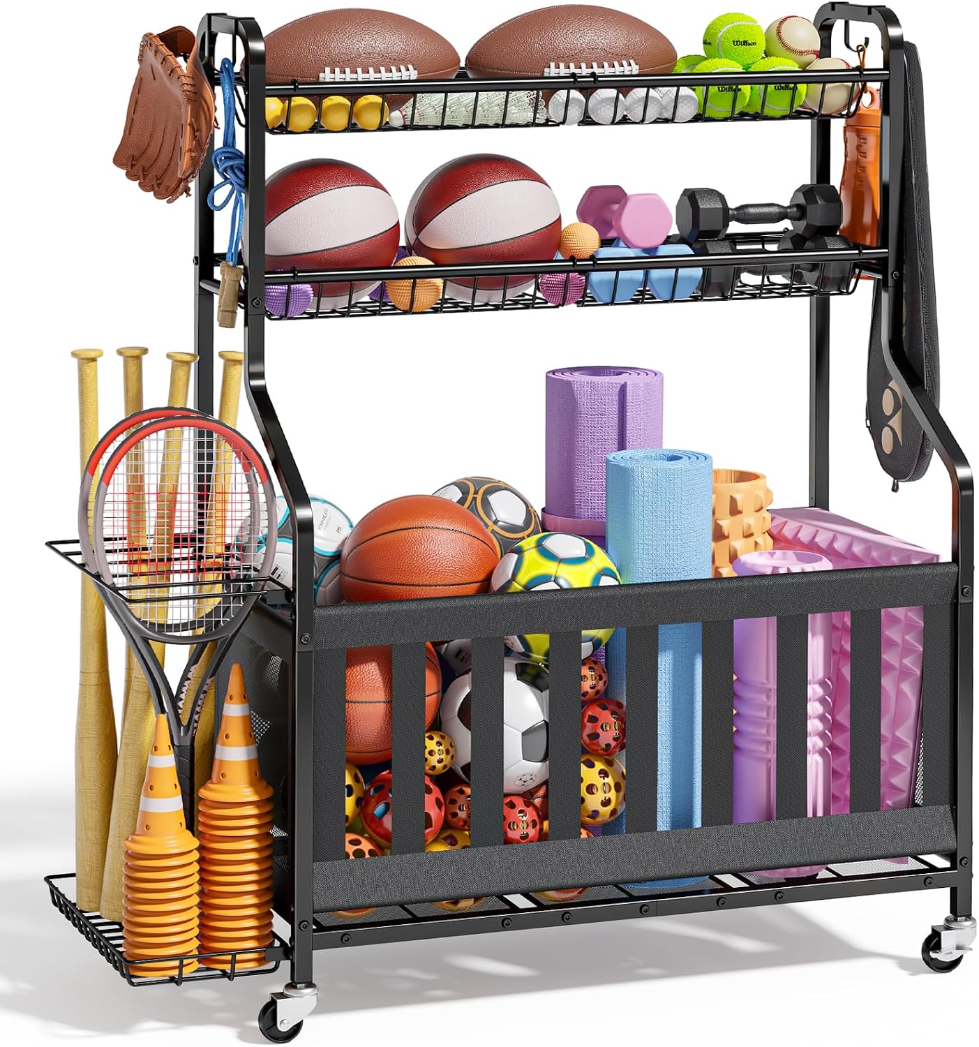Sports Equipment Storage Organ - Sports Equipment Garage Organizer ulasan dan harga