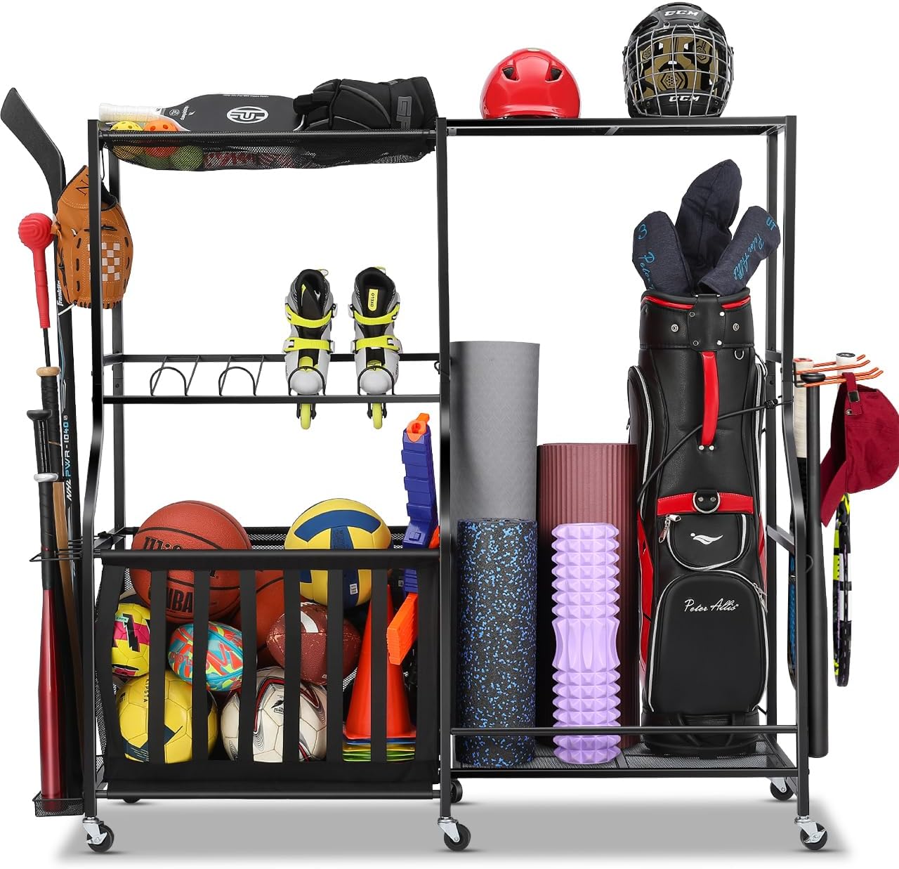 Garage Sports Equipment Organi - Sports Equipment Bag With Wheels ulasan dan harga
