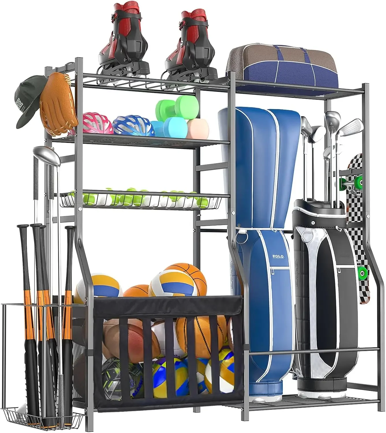 Heavy Duty Garage Sports Equip - Sports Equipment Garage Organizer ulasan dan harga