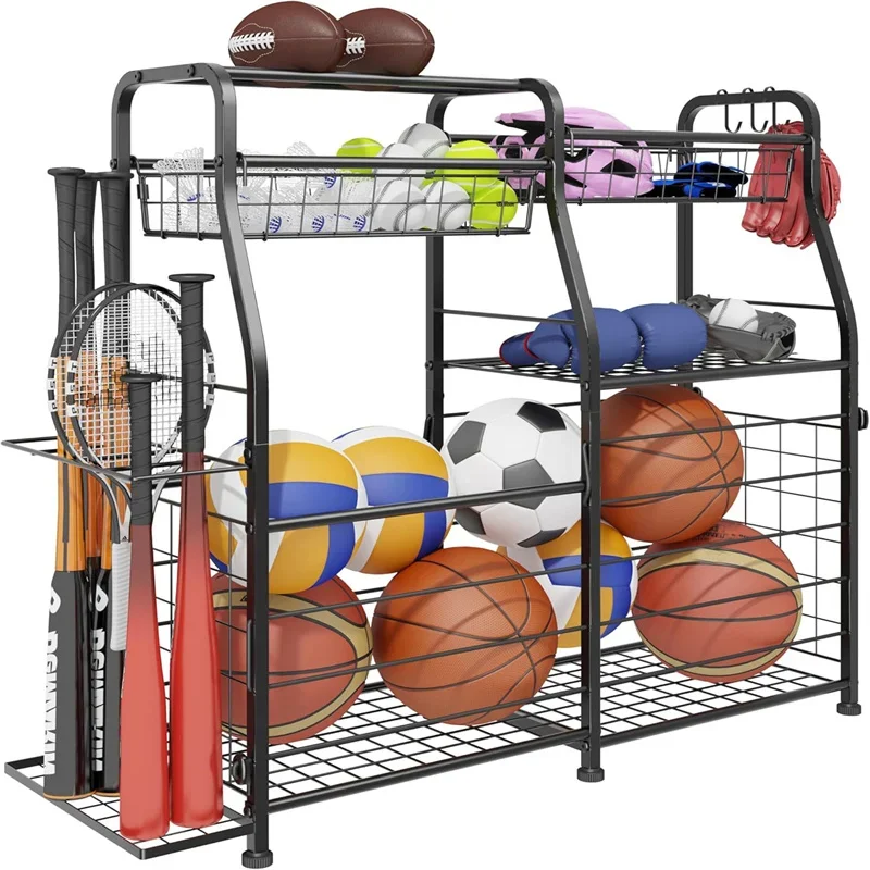 2026 Ball Storage Rack Garage  - Sports Equipment Garage Organizer ulasan dan harga